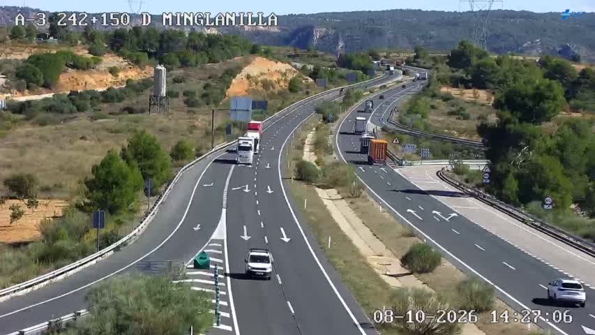 Cámara de tráfico en la A-3, km 242.149