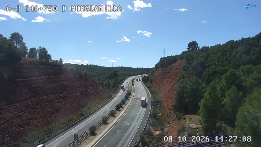 Cámara de tráfico en la A-3, km 246.75
