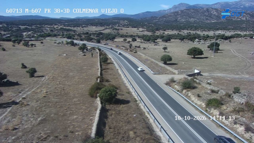 Cámara de tráfico en la M-607, km 38.3