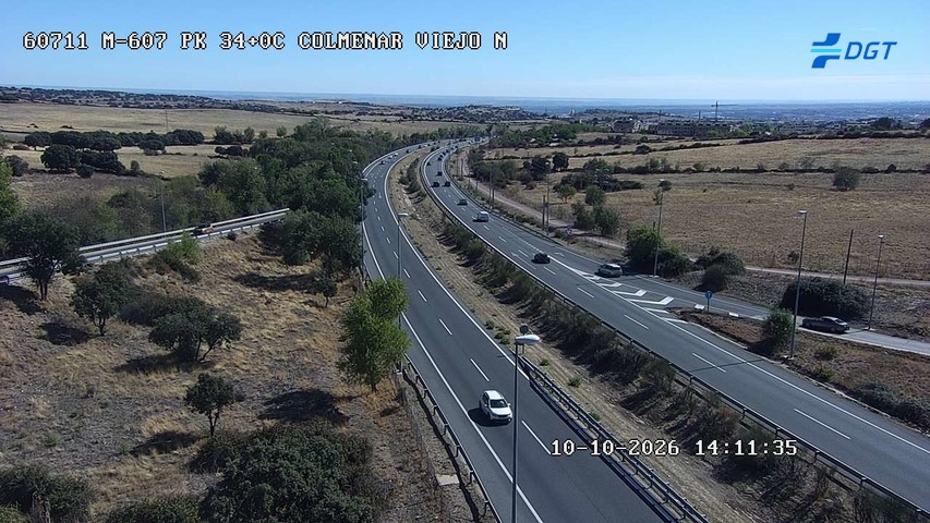 Cámara de tráfico en la M-607, km 34.0