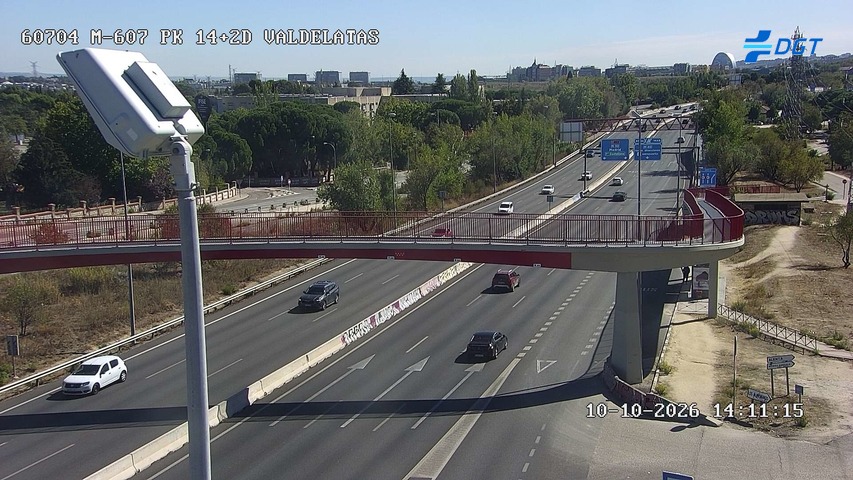 Cámara de tráfico en la M-607, km 14.2