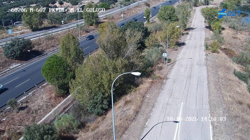 Cámara de tráfico en la M-607, km 18.3