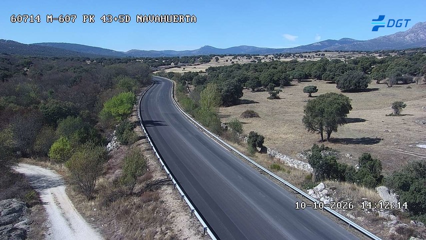 Cámara de tráfico en la M-607, km 43.5