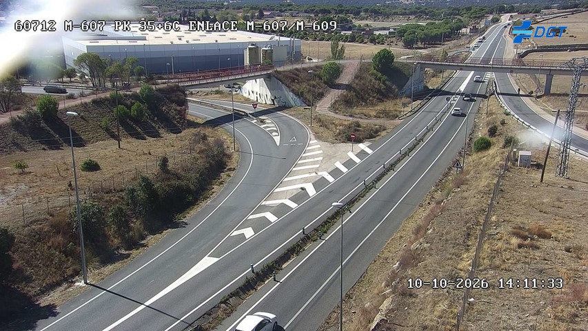 Cámara de tráfico en la M-607, km 35.6