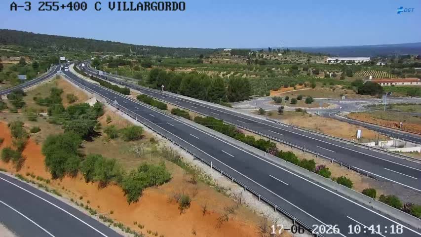 Cámara tráfico en Carretera A-3 PK: 255,399 Provincia de  Valencia