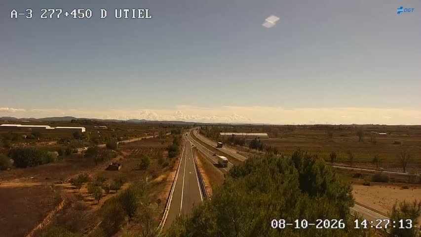 Cámara de tráfico en la A-3, km 277.45