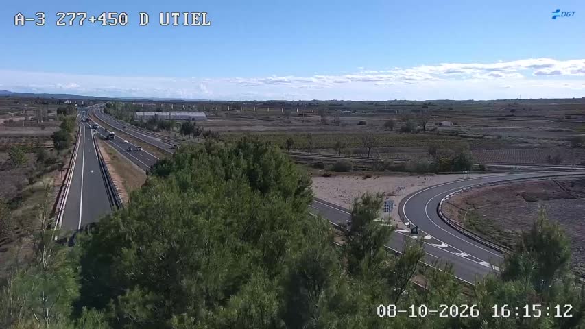 Cámara de tráfico en la A-3, km 277.45