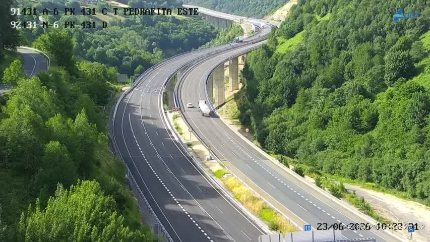 Cámara tráfico en Carretera N-VI PK: 431,000 Provincia de  Lugo