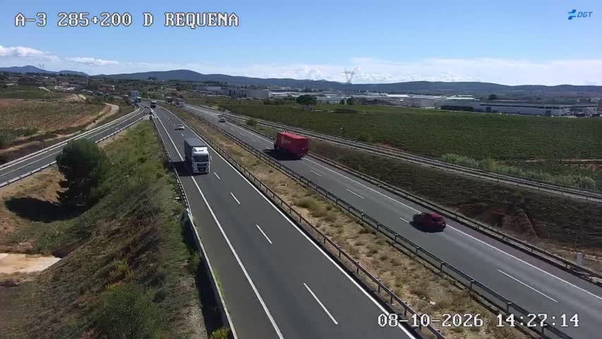 Cámara de tráfico en la A-3, km 285.2