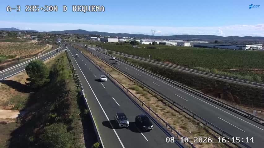 Cámara de tráfico en la A-3, km 285.2