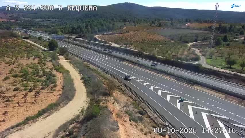 Cámara de tráfico en la A-3, km 291.899