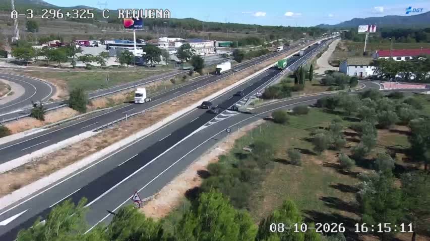 Cámara de tráfico en la A-3, km 296.325
