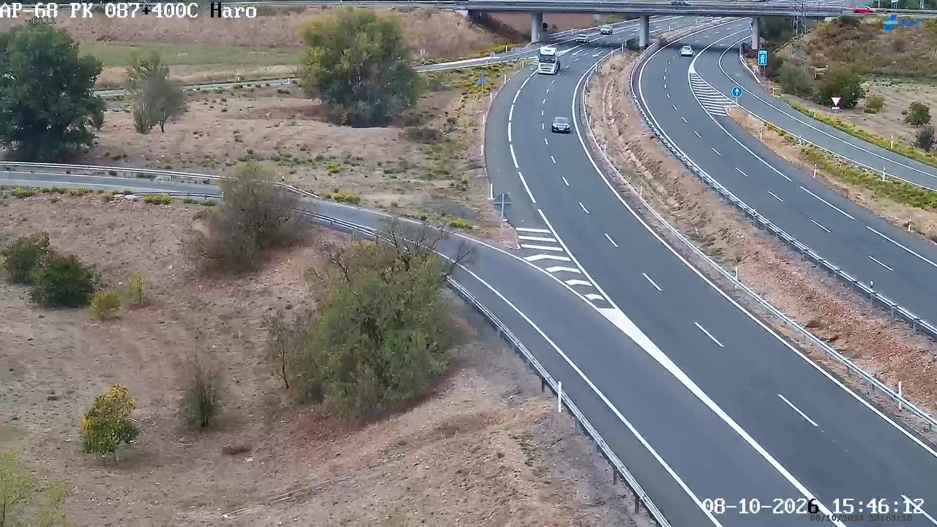Cámara de tráfico en la AP-68, km 87.4