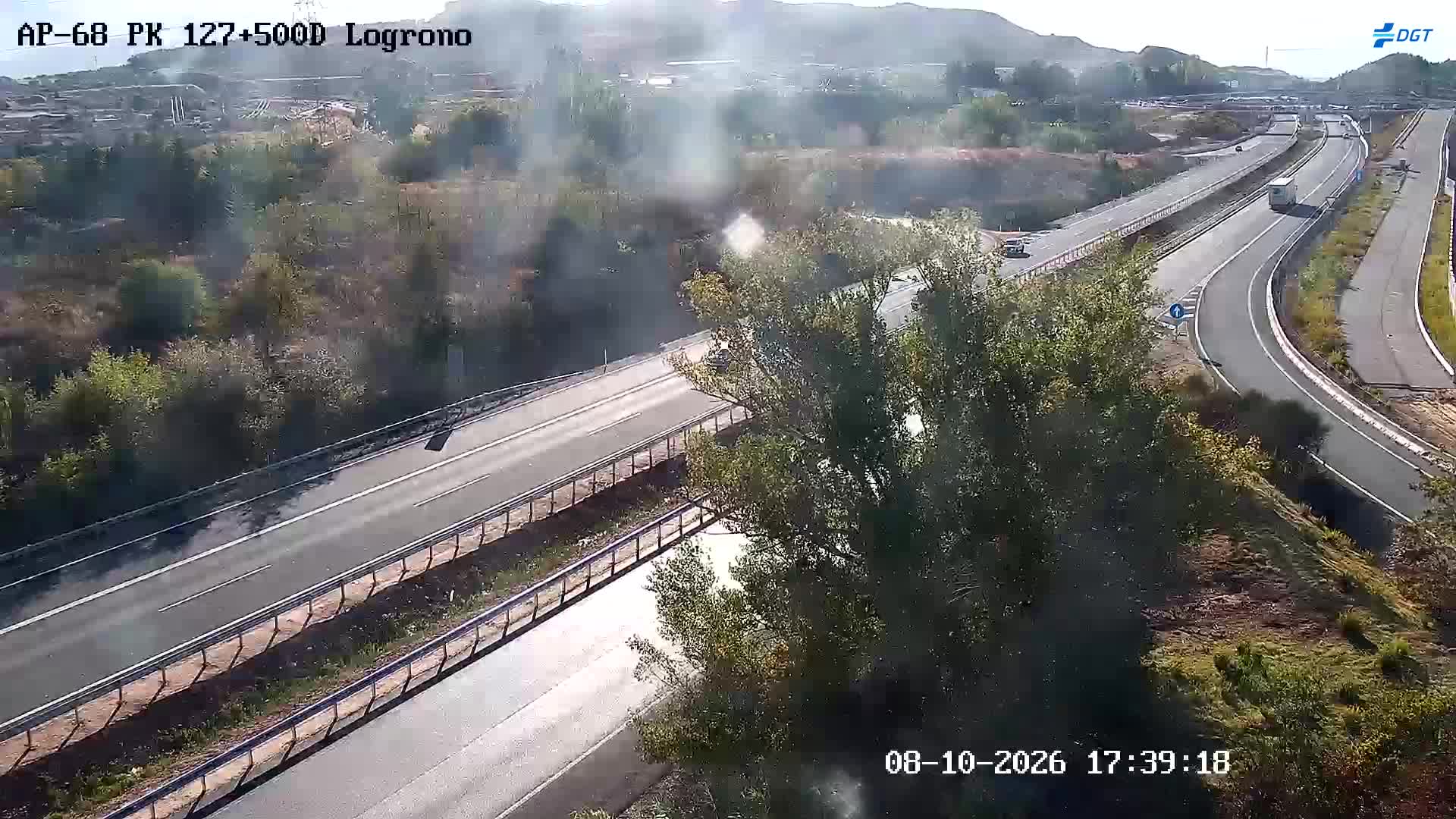 Cámara de tráfico en la AP-68, km 127.5
