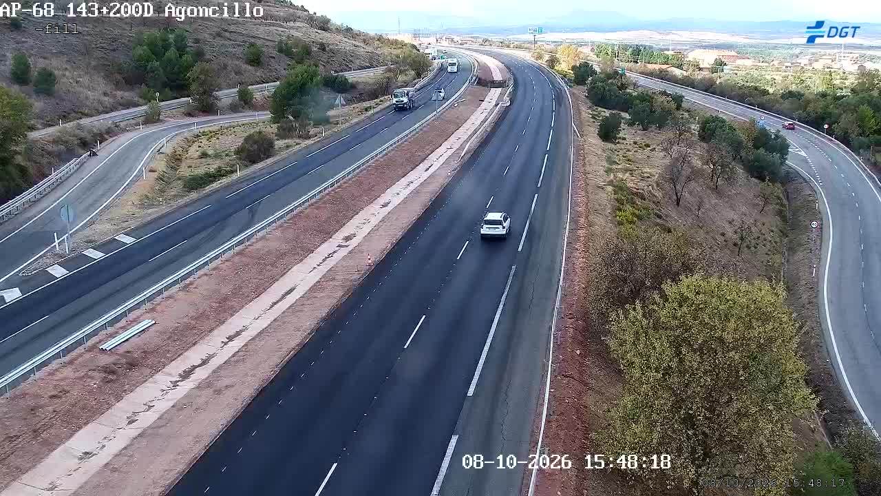 Cámara de tráfico en la AP-68, km 143.2