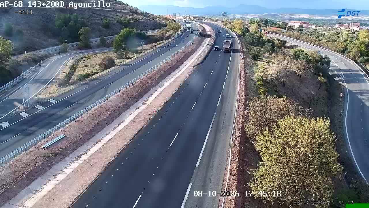 Cámara de tráfico en la AP-68, km 143.2