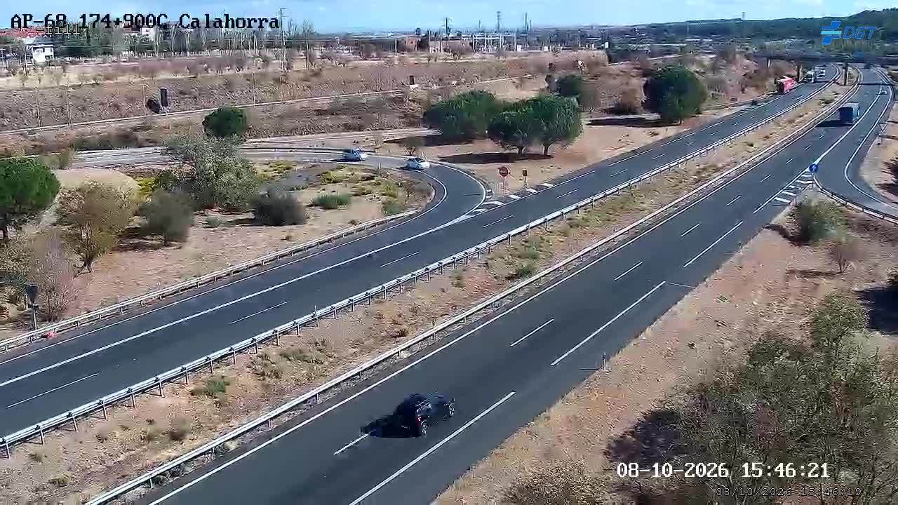 Cámara de tráfico en la AP-68, km 174.9