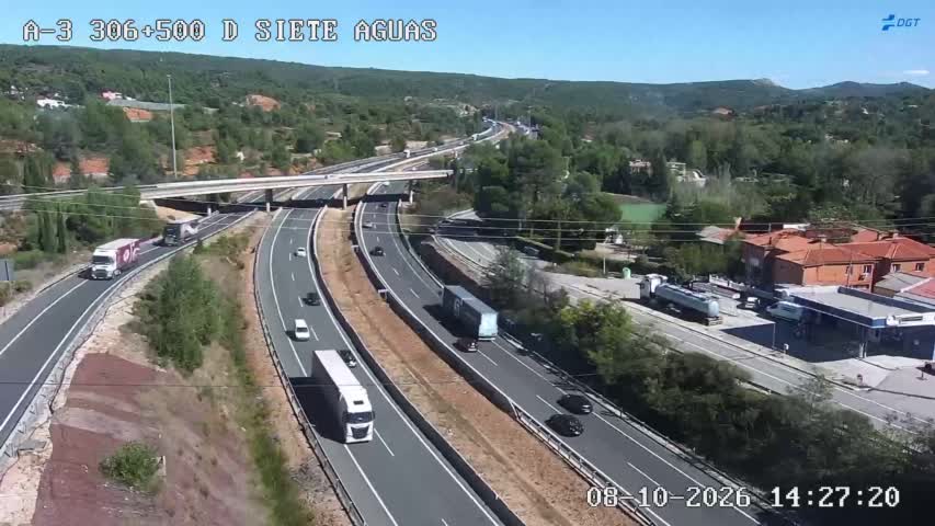 Cámara de tráfico en la A-3, km 306.5