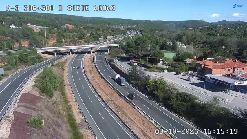 Cámara de tráfico en la A-3, km 306.5