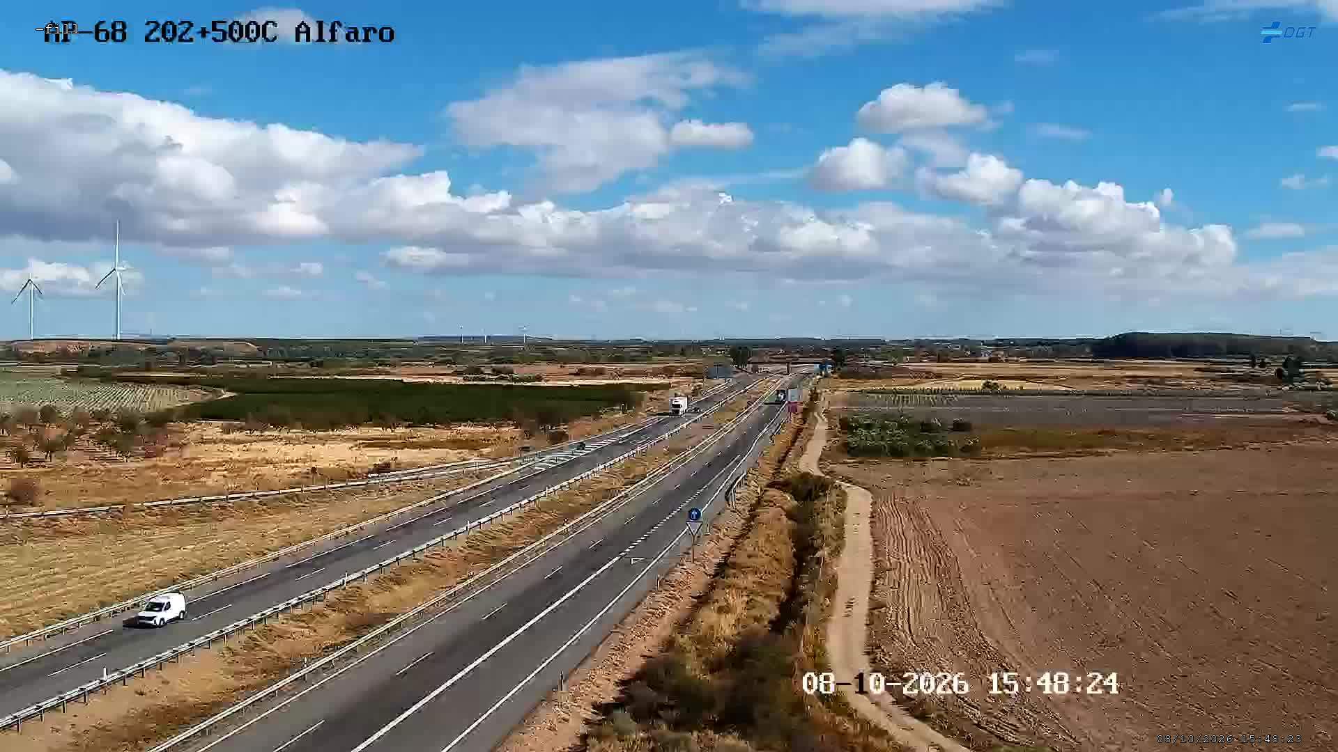 Cámara de tráfico en la AP-68, km 202.5