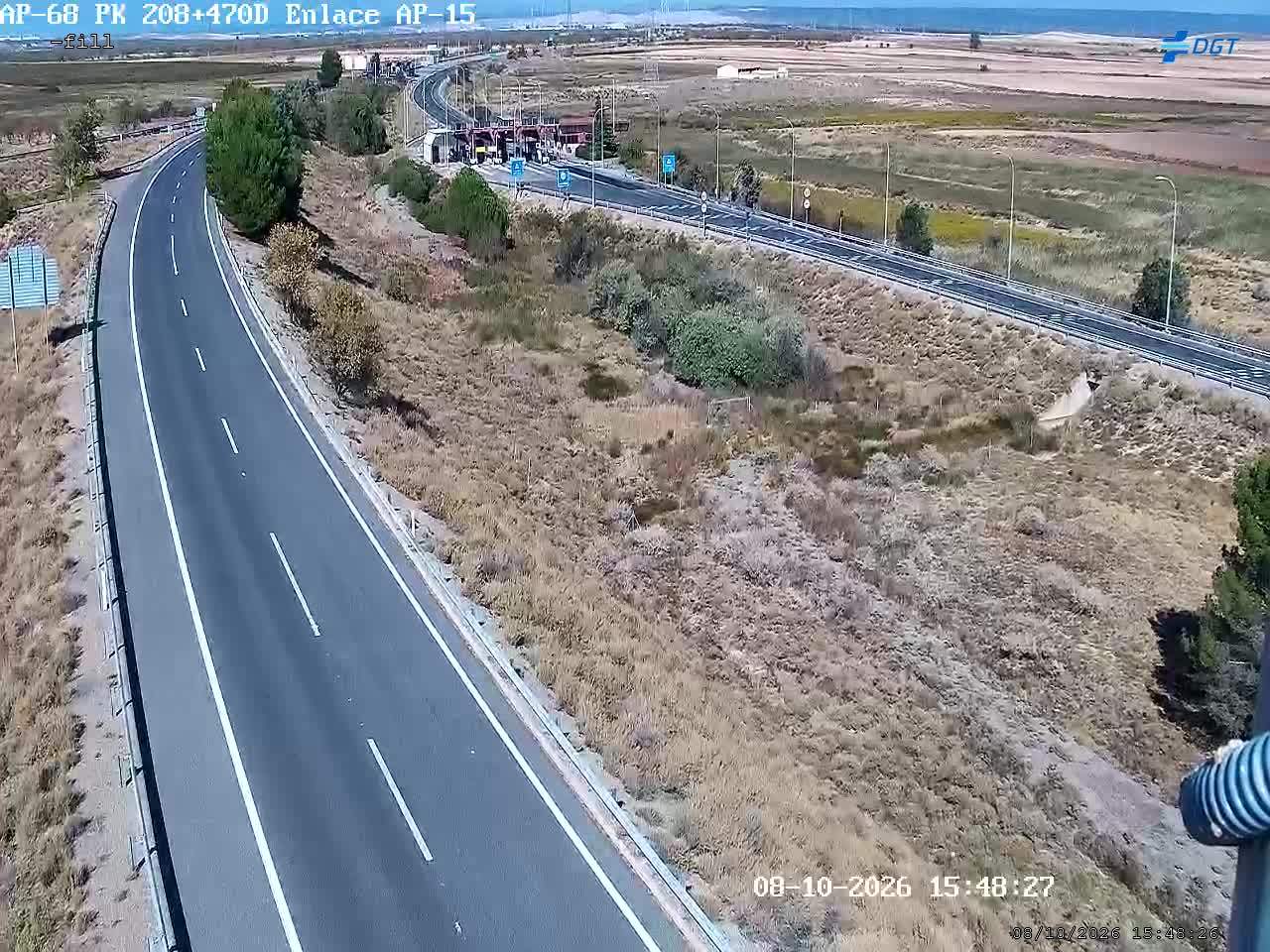 Cámara de tráfico en la AP-68, km 208.47