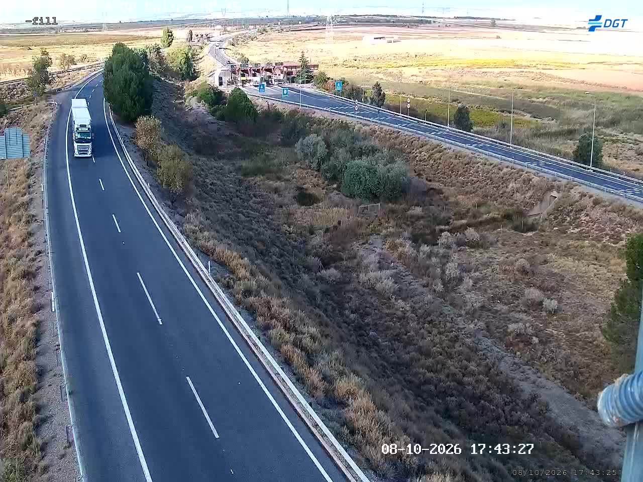 Cámara de tráfico en la AP-68, km 208.47