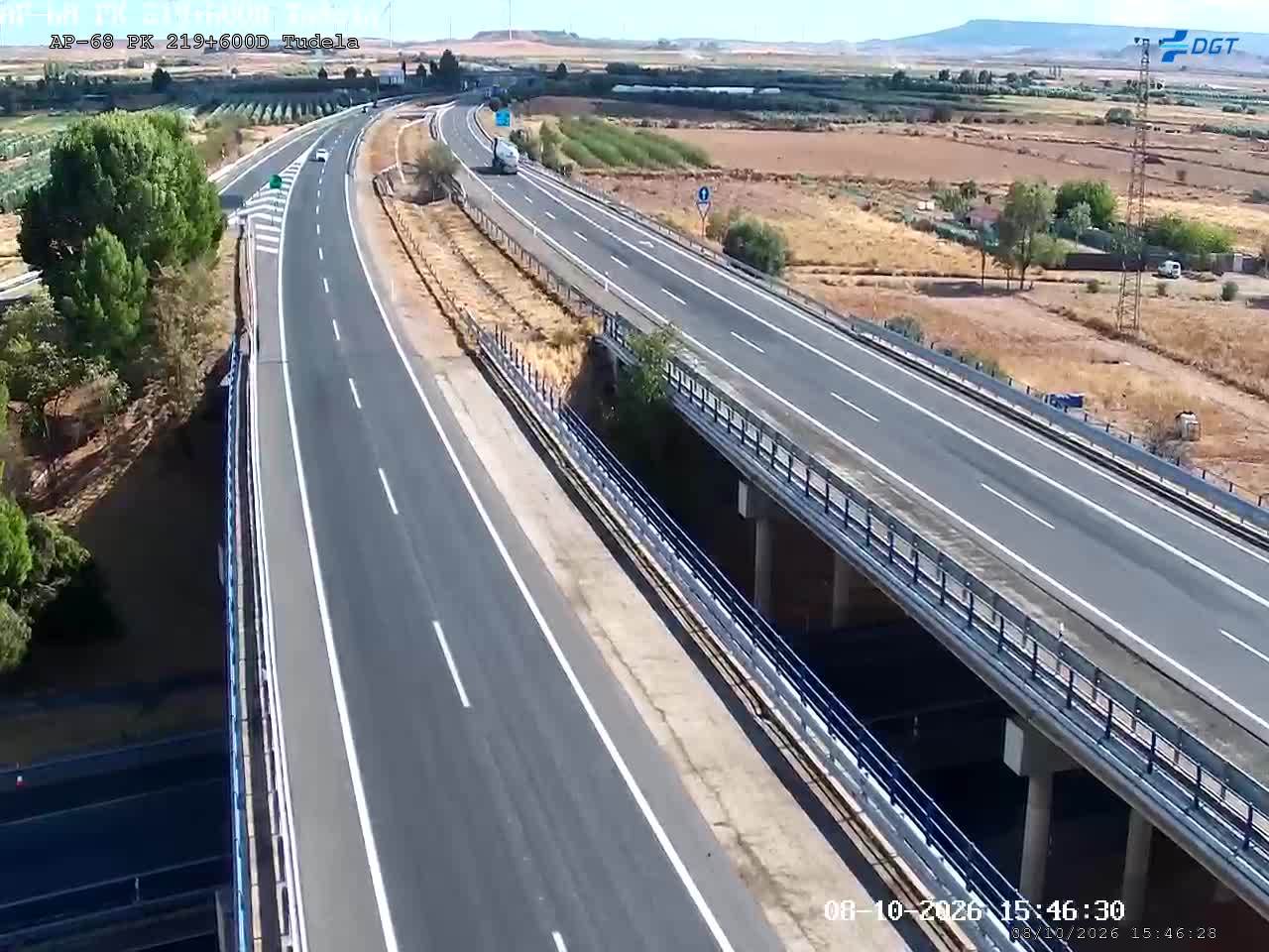 Cámara de tráfico en la AP-68, km 219.6