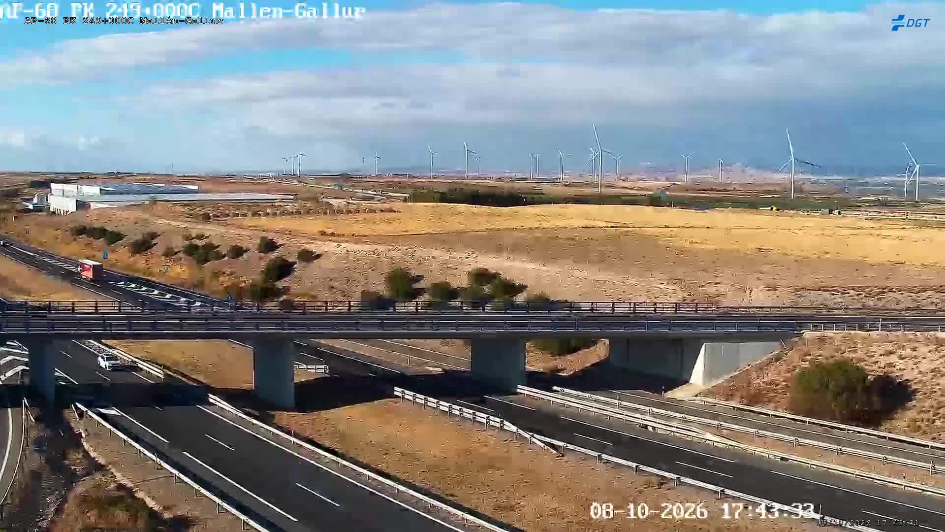 Cámara de tráfico en la AP-68, km 249.0