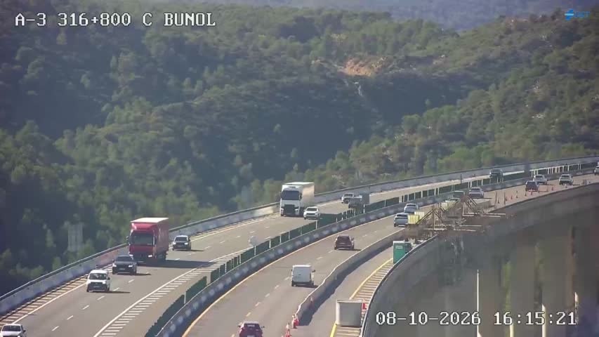 Cámara de tráfico en la A-3, km 316.8