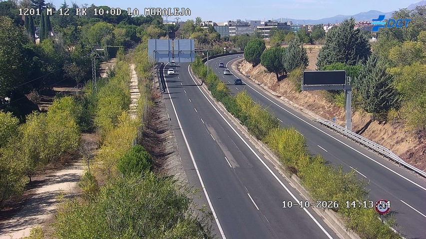 Cámara de tráfico en la M-12, km 10.0