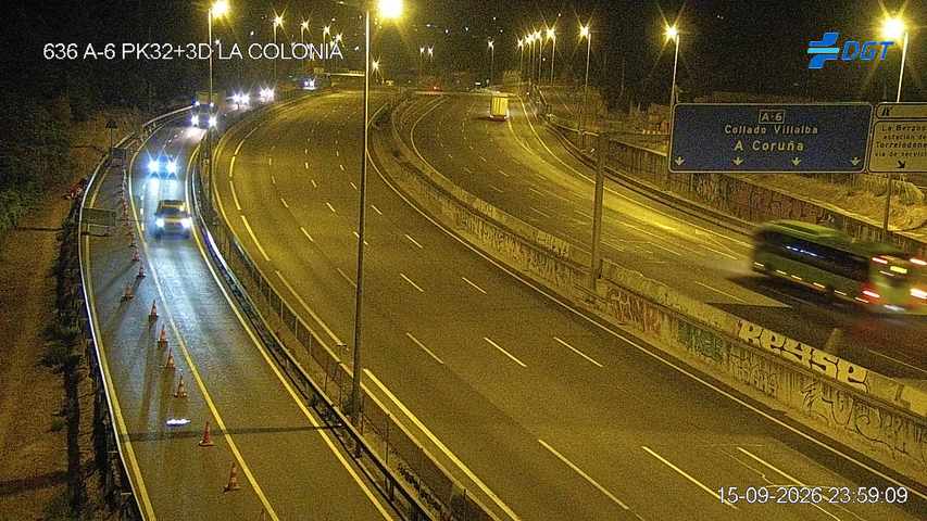 Imagen cámara A-6 Madrid Kilómetro 32,3