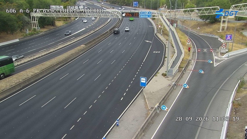 Cámara A-6 Provincia de Madrid KM 6,9