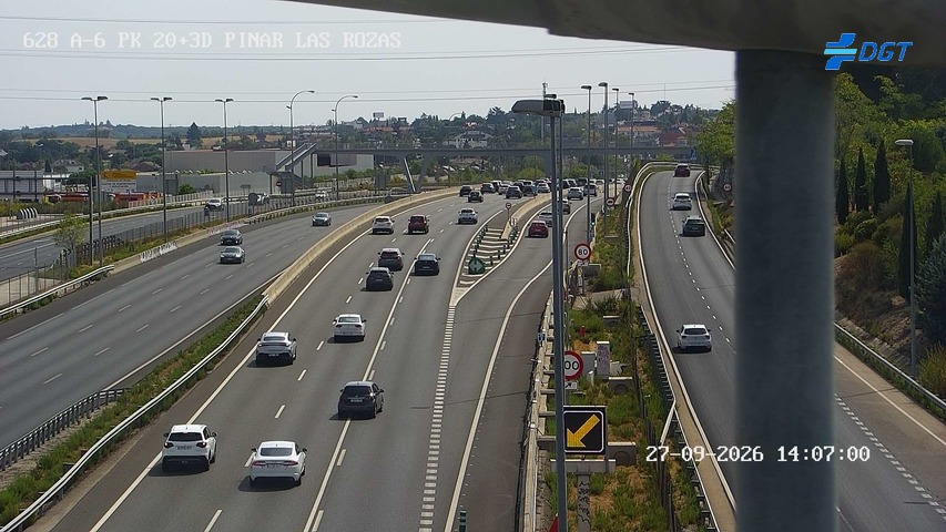 Cámara A-6 Provincia de Madrid KM 20,3