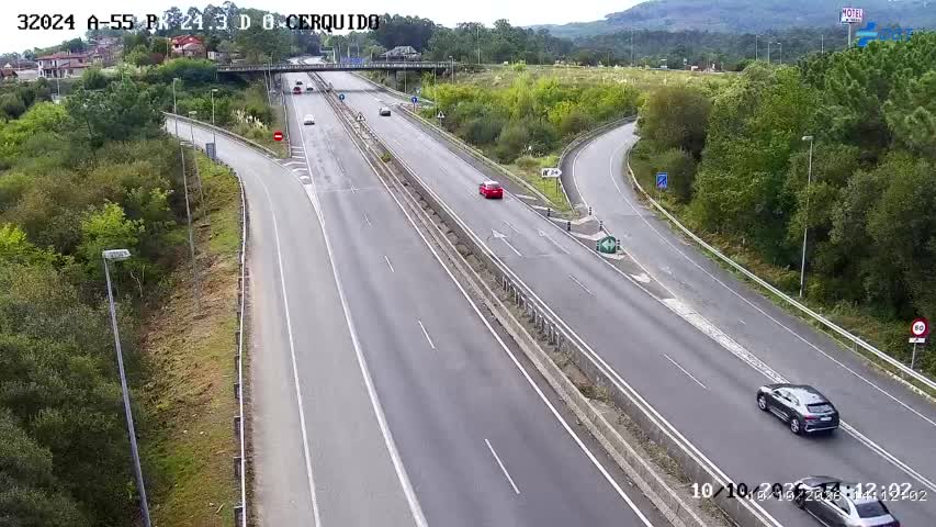 Cámara de tráfico en la A-55, km 24.3