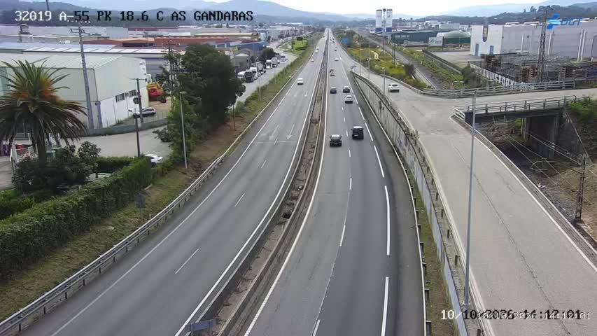 Cámara de tráfico en la A-55, km 18.6