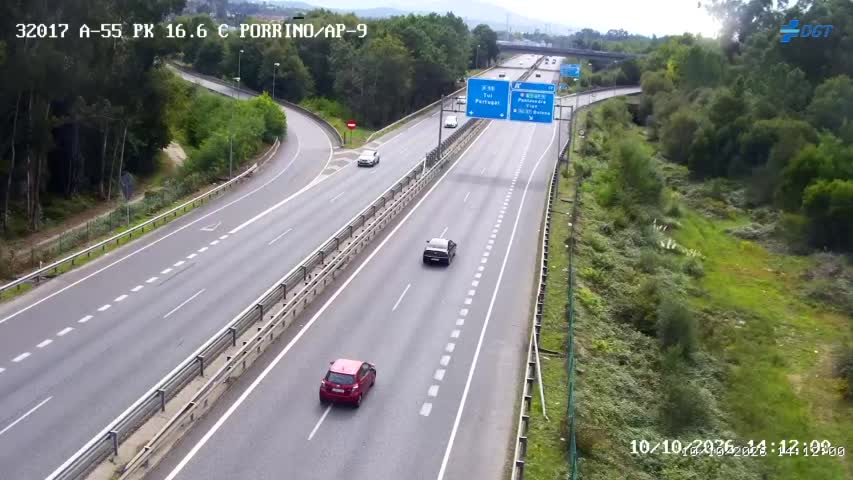 Cámara de tráfico en la A-55, km 16.6
