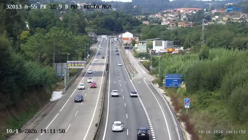 Cámara de tráfico en la A-55, km 12.6