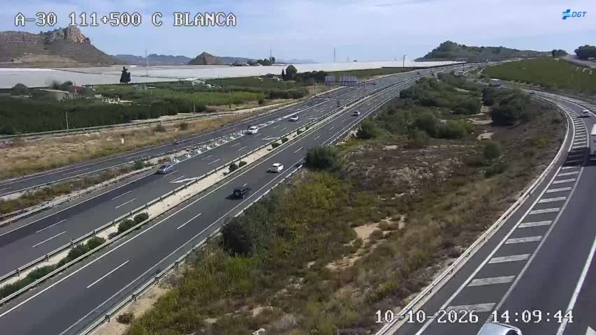 Cámara de tráfico en la A-30, km 111.6