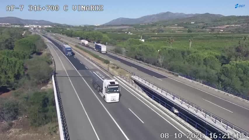 Cámara de tráfico en la AP-7, km 346.7