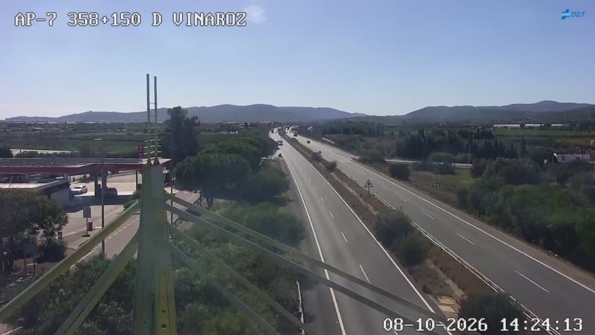 Cámara de tráfico en la AP-7, km 358.15