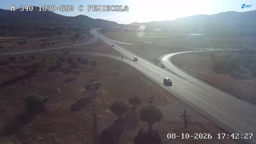 Cámara de tráfico en la N-340, km 1039.85