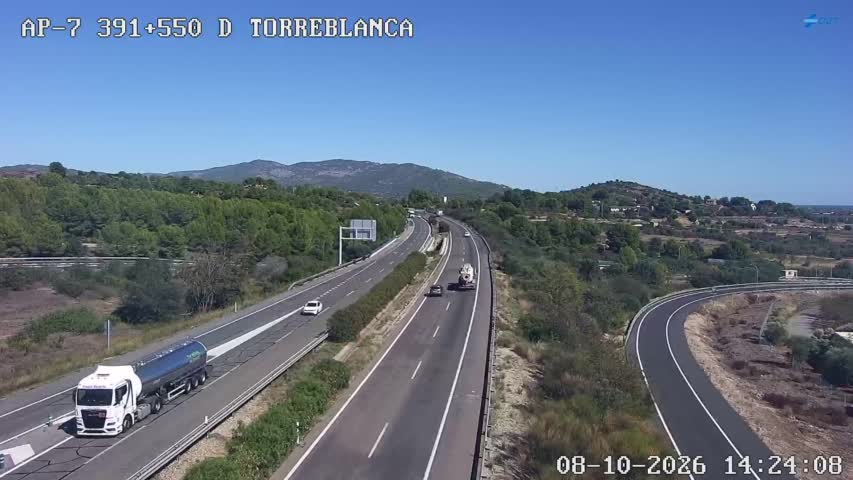 Cámara de tráfico en la AP-7, km 391.55