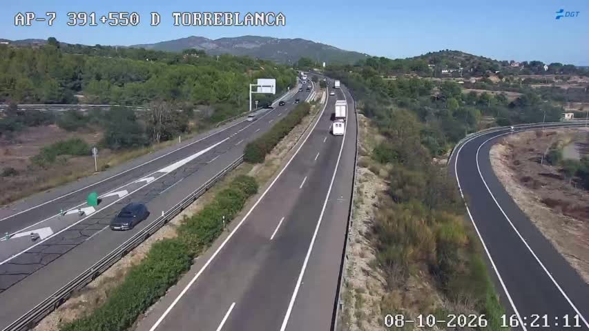 Cámara de tráfico en la AP-7, km 391.55
