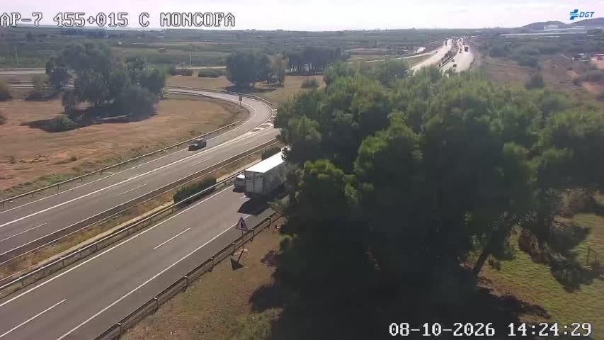 Cámara de tráfico en la AP-7, km 455.015