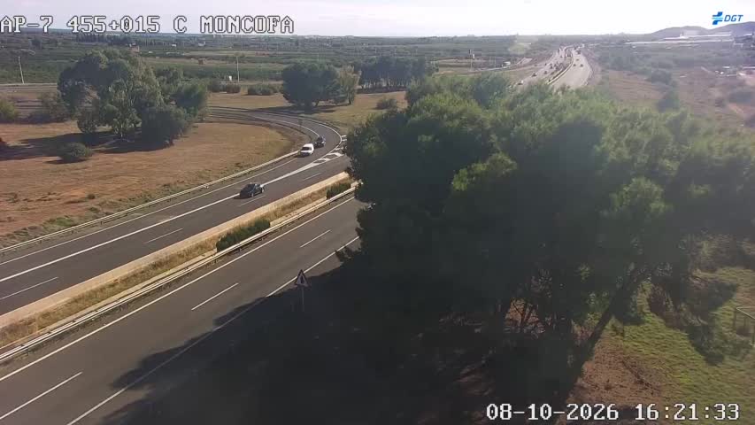 Cámara de tráfico en la AP-7, km 455.015