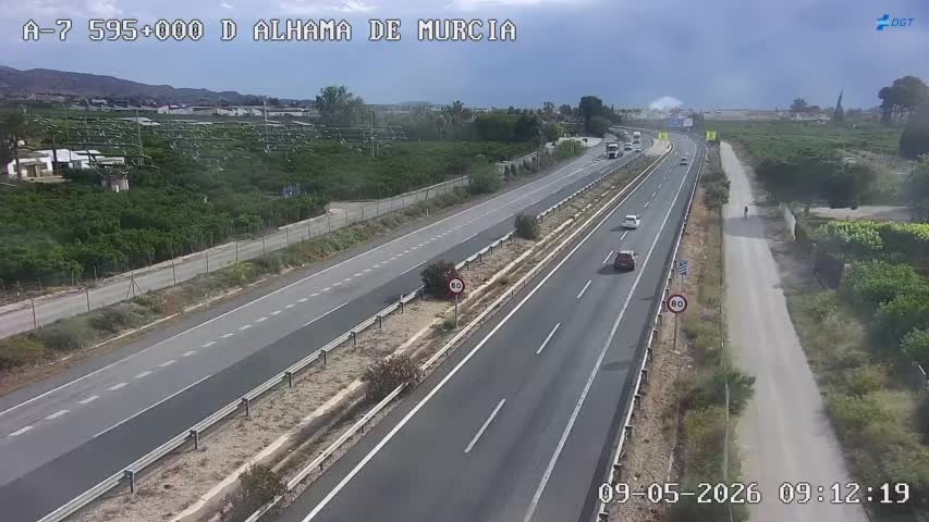 Cámara DGT A-7 PK 595 — A-7 km 595