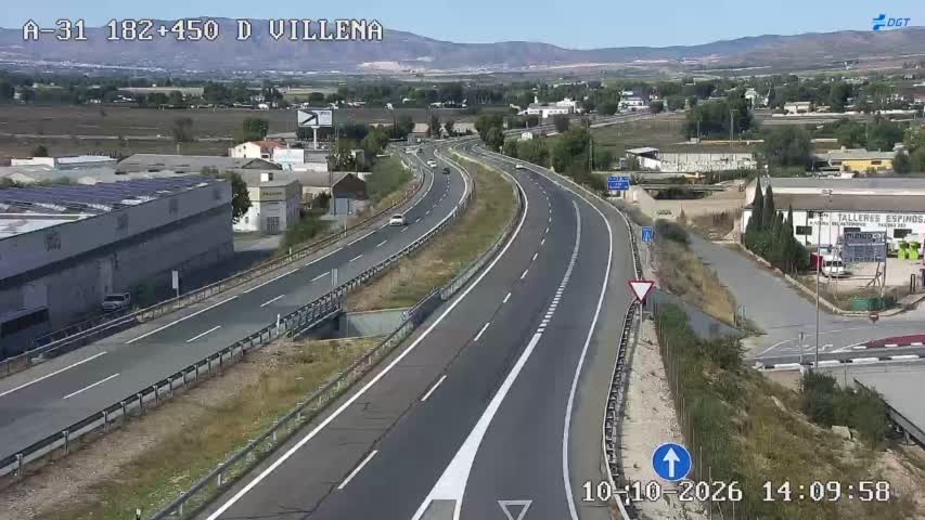 Cámara de tráfico en la A-31, km 182.45