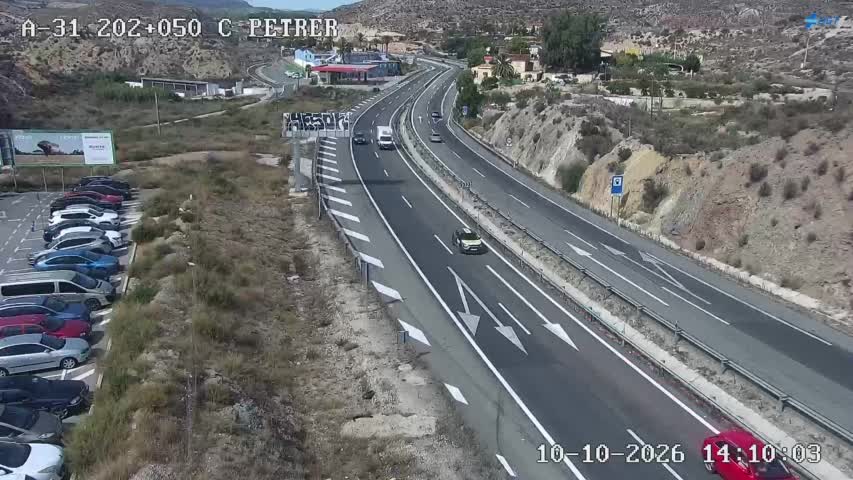 Cámara de tráfico en la A-31, km 202.05