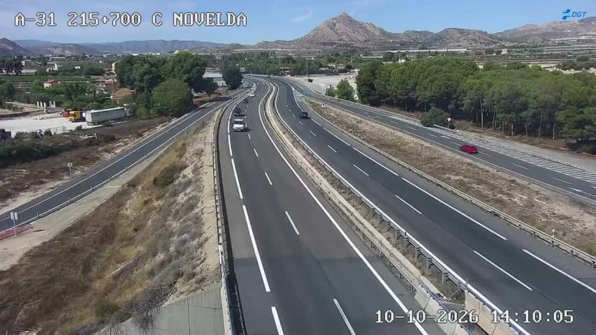 Cámara de tráfico en la A-31, km 215.7