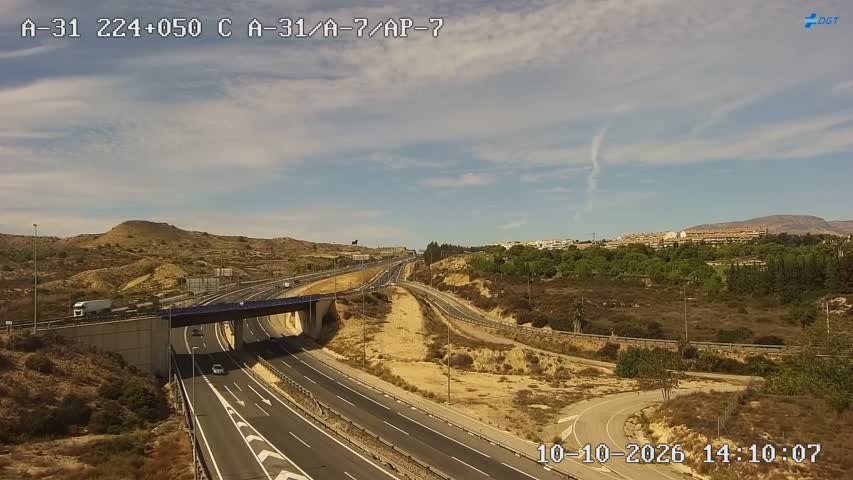 Cámara de tráfico en la A-31, km 224.05